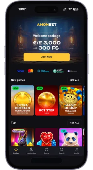 Opening a licensed UK casino site with Ice Fishing in Safari on iPhone or iPad